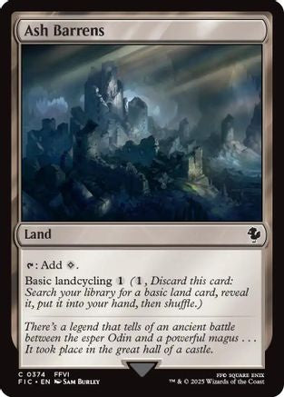 Ash Barrens (FIC-374) - Commander: FINAL FANTASY - Premium MTG Single from Wizards of the Coast - Just $0.09! Shop now at Game Crave Tournament Store