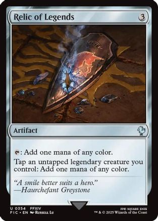 Relic of Legends (FIC-354) - Commander: FINAL FANTASY - Premium MTG Single from Wizards of the Coast - Just $0.32! Shop now at Game Crave Tournament Store