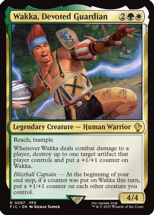 Wakka, Devoted Guardian (FIC-097) - Commander: FINAL FANTASY - Premium MTG Single from Wizards of the Coast - Just $0.19! Shop now at Game Crave Tournament Store