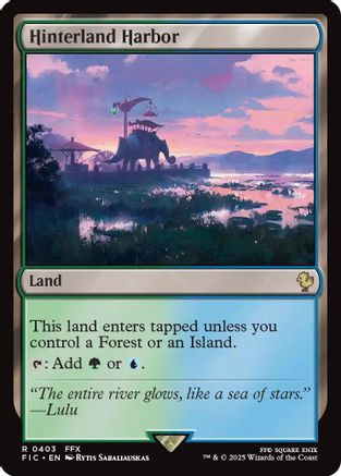 Hinterland Harbor (FIC-403) - Commander: FINAL FANTASY - Premium MTG Single from Wizards of the Coast - Just $0.08! Shop now at Game Crave Tournament Store