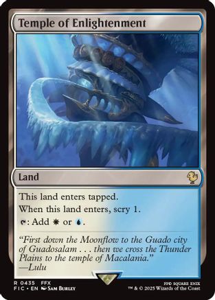 Temple of Enlightenment (FIC-435) - Commander: FINAL FANTASY - Premium MTG Single from Wizards of the Coast - Just $0.08! Shop now at Game Crave Tournament Store