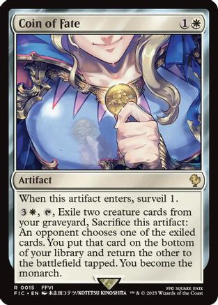 Coin of Fate (FIC-015) - Commander: FINAL FANTASY - Premium MTG Single from Wizards of the Coast - Just $0.08! Shop now at Game Crave Tournament Store
