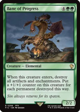 Bane of Progress (FIC-299) - Commander: FINAL FANTASY - Premium MTG Single from Wizards of the Coast - Just $0.31! Shop now at Game Crave Tournament Store
