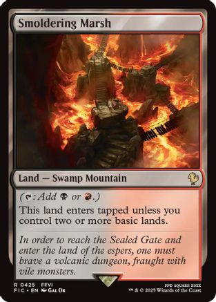 Smoldering Marsh (FIC-425) - Commander: FINAL FANTASY - Premium MTG Single from Wizards of the Coast - Just $0.08! Shop now at Game Crave Tournament Store