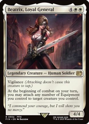 Beatrix, Loyal General (FIN-554) - FINAL FANTASY - Premium MTG Single from Wizards of the Coast - Just $0.81! Shop now at Game Crave Tournament Store