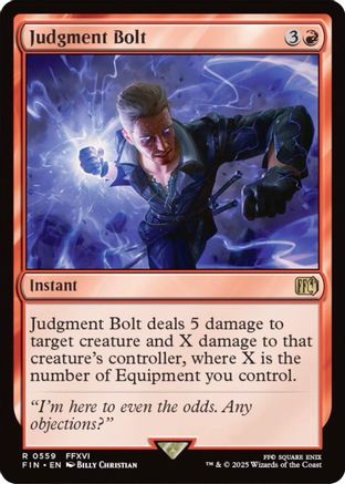 Judgment Bolt (FIN-559) - FINAL FANTASY - Premium MTG Single from Wizards of the Coast - Just $0.14! Shop now at Game Crave Tournament Store