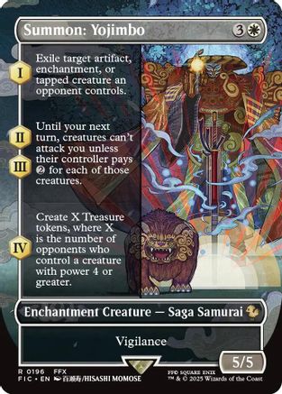 Summon: Yojimbo (Borderless) (FIC-196) - Commander: FINAL FANTASY Foil - Premium MTG Single from Wizards of the Coast - Just $10.50! Shop now at Game Crave Tournament Store