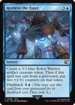 Retrieve the Esper (FIN-068) - FINAL FANTASY - Premium MTG Single from Wizards of the Coast - Just $0.08! Shop now at Game Crave Tournament Store