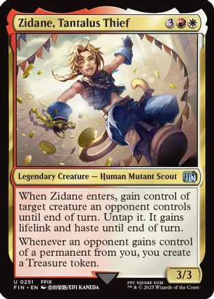 Zidane, Tantalus Thief (FIN-251) - FINAL FANTASY - Premium MTG Single from Wizards of the Coast - Just $0.08! Shop now at Game Crave Tournament Store