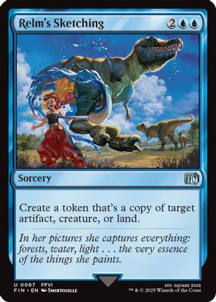 Relm's Sketching (FIN-067) - FINAL FANTASY - Premium MTG Single from Wizards of the Coast - Just $0.08! Shop now at Game Crave Tournament Store