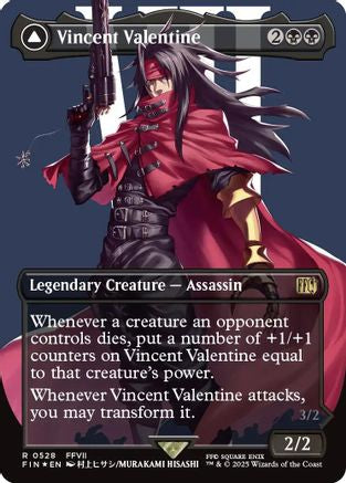 Vincent Valentine (Borderless) (Surge Foil) (FIN-582) - FINAL FANTASY Foil - Premium MTG Single from Wizards of the Coast - Just $20.70! Shop now at Game Crave Tournament Store