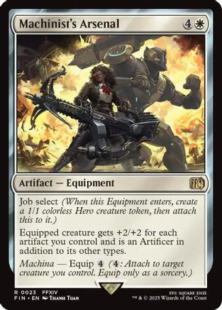 Machinist's Arsenal (FIN-023) - FINAL FANTASY - Premium MTG Single from Wizards of the Coast - Just $0.09! Shop now at Game Crave Tournament Store