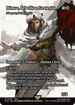 Minwu, Rebellion Strategist - Mangura, the Diplomat (Showcase) (FCA-025) - FINAL FANTASY: Through the Ages - Premium MTG Single from Wizards of the Coast - Just $0.53! Shop now at Game Crave Tournament Store