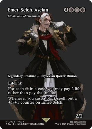 Emet-Selch, Ascian - K'rrik, Son of Yawgmoth (Showcase) (FCA-036) - FINAL FANTASY: Through the Ages - Premium MTG Single from Wizards of the Coast - Just $0.85! Shop now at Game Crave Tournament Store