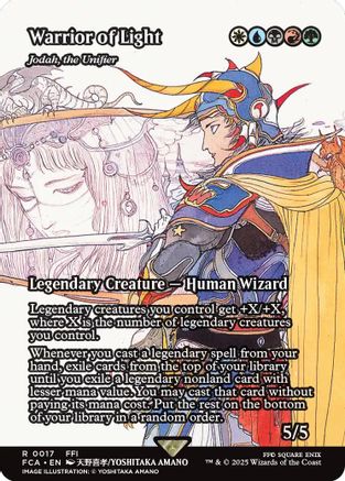 Warrior of Light - Jodah, the Unifier (Showcase) (FCA-017) - FINAL FANTASY: Through the Ages - Premium MTG Single from Wizards of the Coast - Just $1.44! Shop now at Game Crave Tournament Store