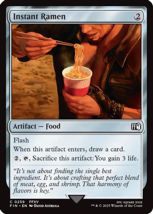 Instant Ramen (FIN-259) - FINAL FANTASY - Premium MTG Single from Wizards of the Coast - Just $0.09! Shop now at Game Crave Tournament Store