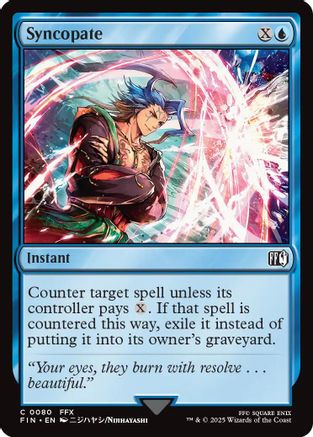 Syncopate (FIN-080) - FINAL FANTASY - Premium MTG Single from Wizards of the Coast - Just $0.09! Shop now at Game Crave Tournament Store