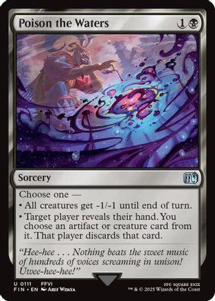 Poison the Waters (FIN-111) - FINAL FANTASY Foil - Premium MTG Single from Wizards of the Coast - Just $0.08! Shop now at Game Crave Tournament Store