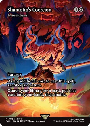 Shantotto's Coercion - Diabolic Intent (Showcase) (FCA-034) - FINAL FANTASY: Through the Ages - Premium MTG Single from Wizards of the Coast - Just $2.41! Shop now at Game Crave Tournament Store