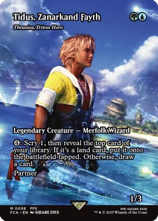Tidus, Zanarkand Fayth - Thrasios, Triton Hero (Showcase) (FCA-058) - FINAL FANTASY: Through the Ages - Premium MTG Single from Wizards of the Coast - Just $5.08! Shop now at Game Crave Tournament Store