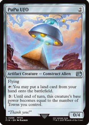 PuPu UFO (FIN-266) - FINAL FANTASY Foil - Premium MTG Single from Wizards of the Coast - Just $0.13! Shop now at Game Crave Tournament Store