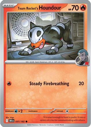 Team Rocket's Houndour 37 - SV10 Destined Rivals