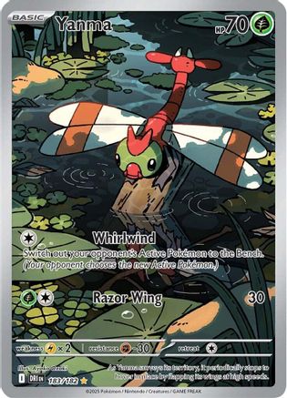 Yanma - 183/182 183 - SV10 Destined Rivals Holofoil