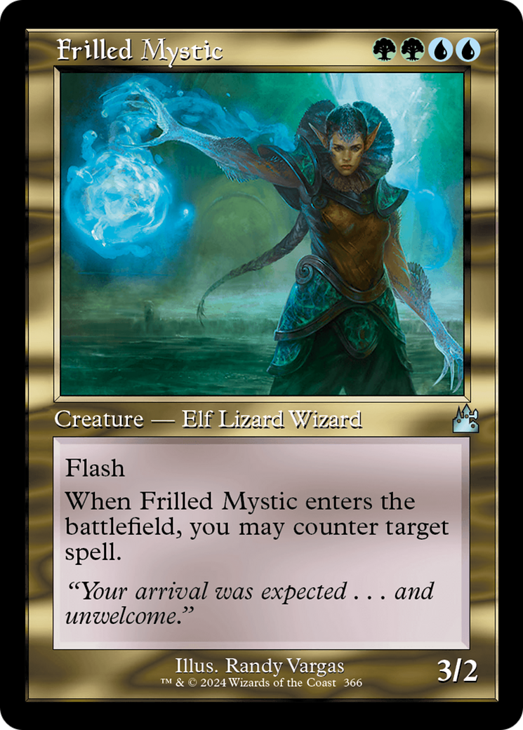 Frilled Mystic (RVR-366) - Ravnica Remastered Foil - Premium MTG Single from Wizards of the Coast - Just $0.26! Shop now at Game Crave Tournament Store