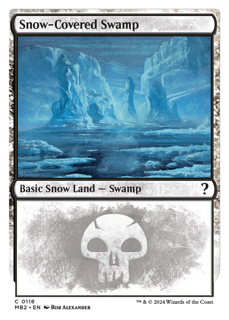 Snow-Covered Swamp (MB2-118) - Mystery Booster 2: (snow) - Premium MTG Single from Wizards of the Coast - Just $1.62! Shop now at Game Crave Tournament Store