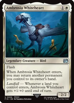Ambrosia Whiteheart (FIN-006) - FINAL FANTASY Foil - Premium MTG Single from Wizards of the Coast - Just $0.08! Shop now at Game Crave Tournament Store