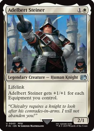 Adelbert Steiner (FIN-003) - FINAL FANTASY Foil - Premium MTG Single from Wizards of the Coast - Just $0.09! Shop now at Game Crave Tournament Store