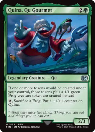 Quina, Qu Gourmet (FIN-194) - FINAL FANTASY - Premium MTG Single from Wizards of the Coast - Just $0.09! Shop now at Game Crave Tournament Store