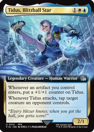 Tidus, Blitzball Star (Extended Art) (FIN-246) - FINAL FANTASY Foil - Premium MTG Single from Wizards of the Coast - Just $6.06! Shop now at Game Crave Tournament Store