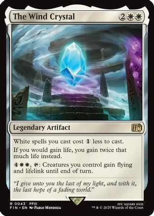 The Wind Crystal (FIN-043) - FINAL FANTASY - Premium MTG Single from Wizards of the Coast - Just $0.82! Shop now at Game Crave Tournament Store