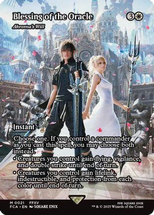 Blessing of the Oracle - Akroma's Will (Showcase) (FCA-021) - FINAL FANTASY: Through the Ages - Premium MTG Single from Wizards of the Coast - Just $7.74! Shop now at Game Crave Tournament Store