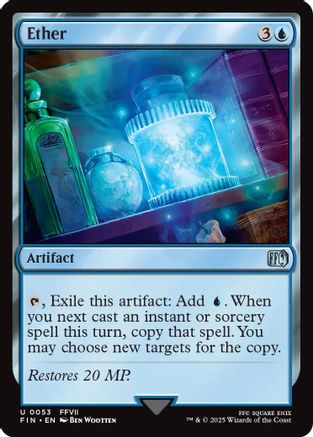 Ether (FIN-053) - FINAL FANTASY Foil - Premium MTG Single from Wizards of the Coast - Just $0.08! Shop now at Game Crave Tournament Store