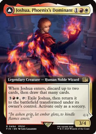 Joshua, Phoenix's Dominant (Extended Art) (FCA-494) - FINAL FANTASY Foil - Premium MTG Single from Wizards of the Coast - Just $4.34! Shop now at Game Crave Tournament Store