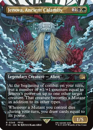 Jenova, Ancient Calamity (Borderless) (FIN-346) - FINAL FANTASY Foil - Premium MTG Single from Wizards of the Coast - Just $2.49! Shop now at Game Crave Tournament Store