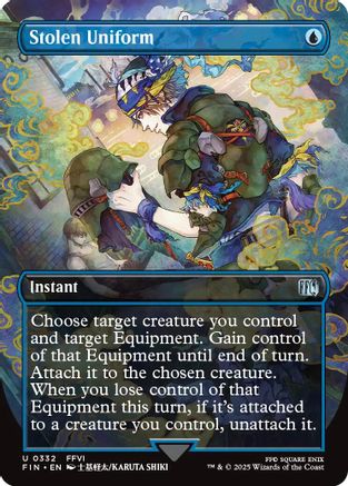 Stolen Uniform (Borderless) (FIN-332) - FINAL FANTASY Foil - Premium MTG Single from Wizards of the Coast - Just $0.15! Shop now at Game Crave Tournament Store
