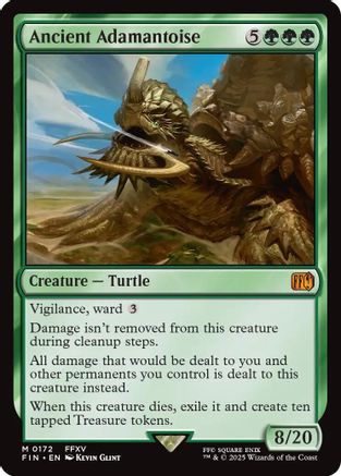 Ancient Adamantoise (FIN-172) - FINAL FANTASY Foil - Premium MTG Single from Wizards of the Coast - Just $2.10! Shop now at Game Crave Tournament Store