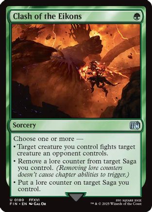 Clash of the Eikons (FIN-180) - FINAL FANTASY - Premium MTG Single from Wizards of the Coast - Just $0.08! Shop now at Game Crave Tournament Store