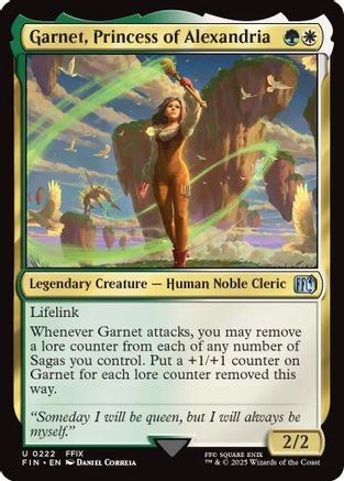 Garnet, Princess of Alexandria (FIN-222) - FINAL FANTASY - Premium MTG Single from Wizards of the Coast - Just $0.08! Shop now at Game Crave Tournament Store