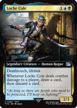 Locke Cole (Extended Art) (FIN-499) - FINAL FANTASY - Premium MTG Single from Wizards of the Coast - Just $0.18! Shop now at Game Crave Tournament Store