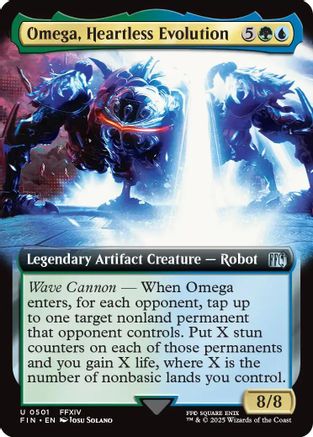 Omega, Heartless Evolution (Extended Art) (FIN-501) - FINAL FANTASY - Premium MTG Single from Wizards of the Coast - Just $0.09! Shop now at Game Crave Tournament Store