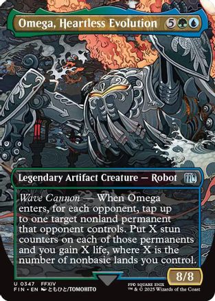 Omega, Heartless Evolution (Borderless) (FIN-347) - FINAL FANTASY Foil - Premium MTG Single from Wizards of the Coast - Just $0.08! Shop now at Game Crave Tournament Store