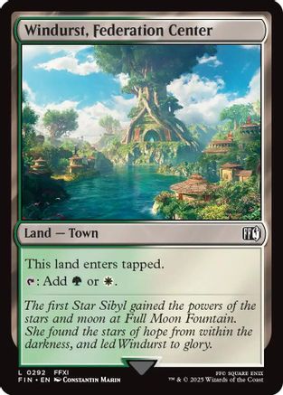 Windurst, Federation Center (FIN-292) - FINAL FANTASY - Premium MTG Single from Wizards of the Coast - Just $0.09! Shop now at Game Crave Tournament Store