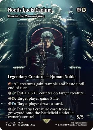 Noctis Lucis Caelum - Kenrith, the Returned King (Showcase) (FCA-023) - FINAL FANTASY: Through the Ages Foil - Premium MTG Single from Wizards of the Coast - Just $16.81! Shop now at Game Crave Tournament Store