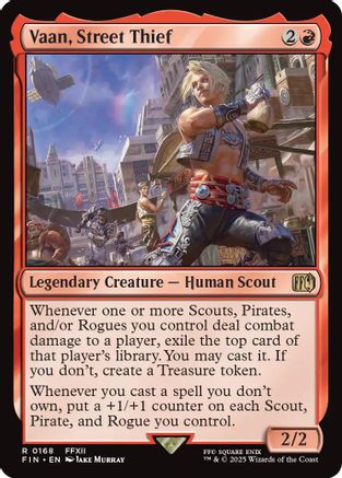 Vaan, Street Thief (FIN-168) - FINAL FANTASY - Premium MTG Single from Wizards of the Coast - Just $0.08! Shop now at Game Crave Tournament Store
