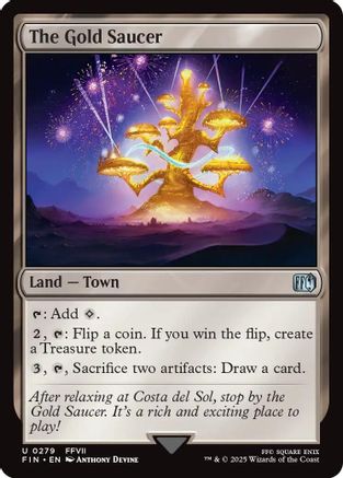 The Gold Saucer (FIN-279) - FINAL FANTASY Foil - Premium MTG Single from Wizards of the Coast - Just $0.08! Shop now at Game Crave Tournament Store