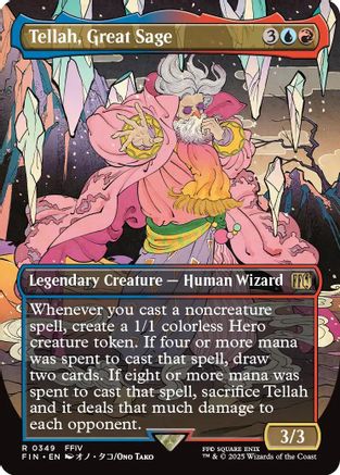 Tellah, Great Sage (Borderless) (FIN-349) - FINAL FANTASY - Premium MTG Single from Wizards of the Coast - Just $0.23! Shop now at Game Crave Tournament Store
